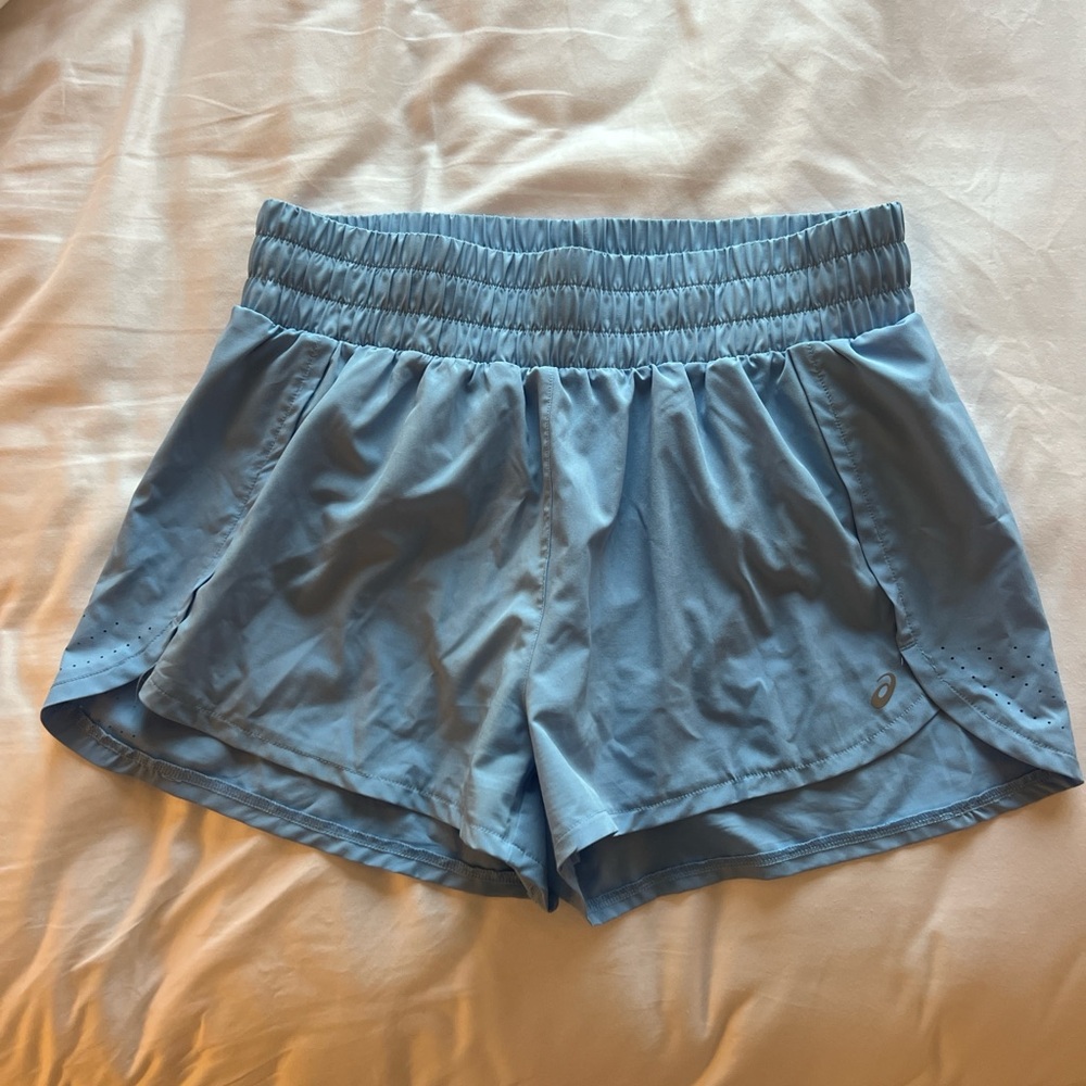 Asics Light Blue Women's Athletic Running Shorts